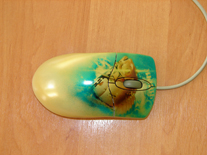 The computer mouse airbrushing 