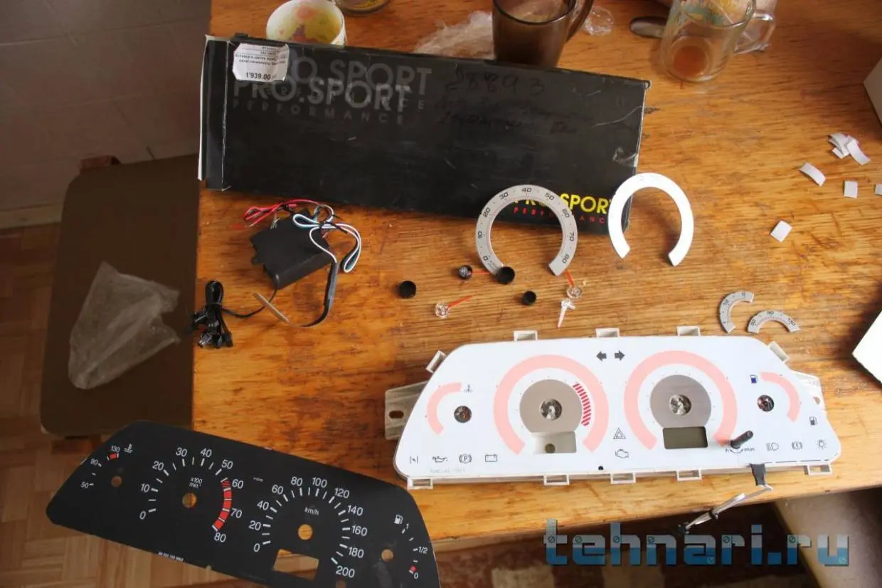 вставка панель приборов ваз